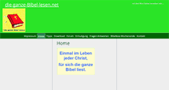 Desktop Screenshot of die-ganze-bibel-lesen.net