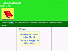 Tablet Screenshot of die-ganze-bibel-lesen.net